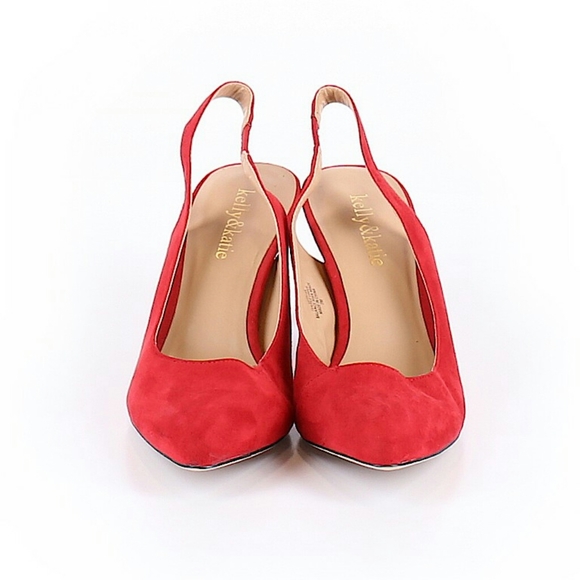 Kelly & Katie Red Slingback Heels - Picture 2 of 2